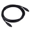 4.0mm OD Male to Male Optical Fiber Audio Cable 2m for DVD HDTV (Black) - 2