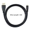 Micro HDMI to HDMI Cable 1.5m, 1.4 Version, Black, 19 Pin - 3
