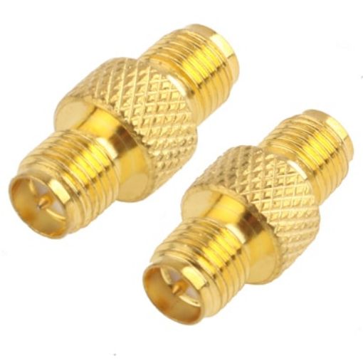 Gold Plated RP-SMA to RP-SMA Adapter for Enhanced Connectivity - 1