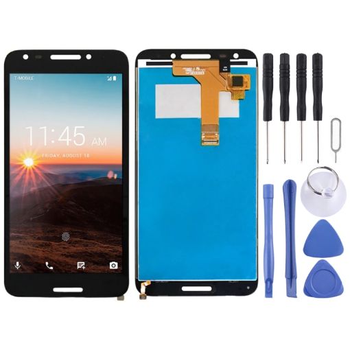 T-Mobile Revvl LCD Screen & Digitizer Full Assembly - Black Replacement - 1