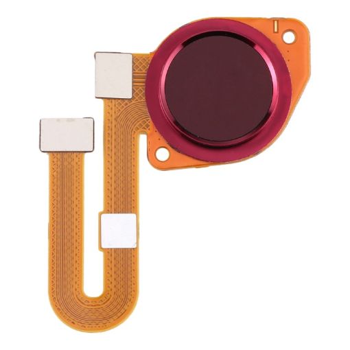 Moto G9 Play Fingerprint Sensor Flex Cable (Red) - Motorola Replacement - 1