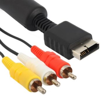 PS2/PS3 AV Cable Audio Video RCA Cord - 1