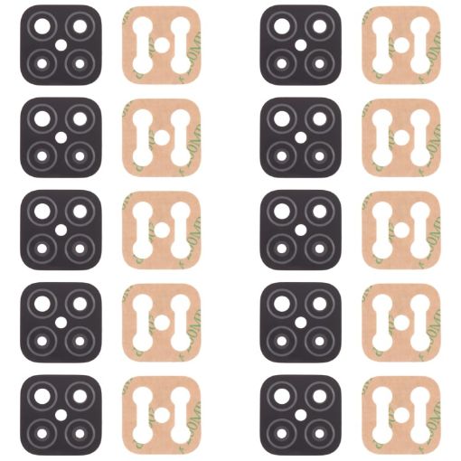 Huawei Nova 8 SE Back Camera Lens 10pcs (Black) Replacement Set - 1