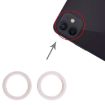 iPhone 13 Rear Camera Glass Lens Protector Ring 2 PCS (White) - 4