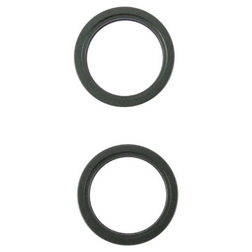 iPhone 13 Rear Camera Lens Protector Ring - 2 PCS Green Metal Hoop - 1