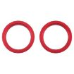 iPhone 13 Rear Camera Glass Lens Protector Ring 2 PCS - Red - 1