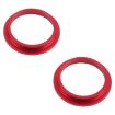 iPhone 13 Rear Camera Glass Lens Protector Ring 2 PCS - Red - 3