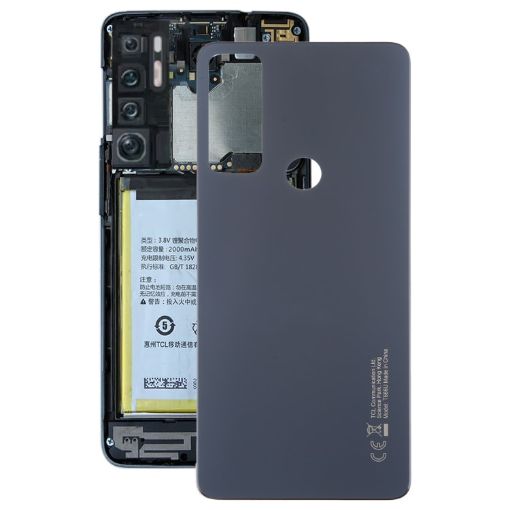 TCL 20 R 5G Original Grey Battery Back Cover Replacement - 1