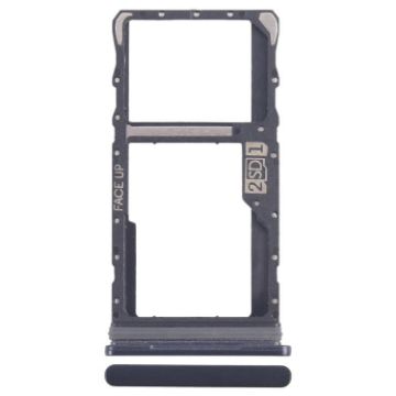 Motorola Moto G50 SIM & Micro SD Card Tray Replacement - Black - 1