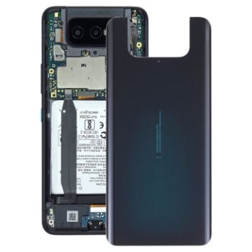 Asus Zenfone 7 Pro ZS671KS Glass Battery Back Cover - Jet Black - 1