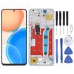 Honor X8 Silver LCD Screen & Digitizer Full Assembly with Frame - 1