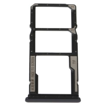 SIM & Micro SD Card Tray for Xiaomi Redmi 10C/10 India/Poco C40 (Black) - 1