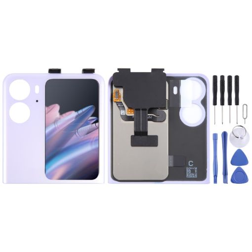 OPPO Find N2 Flip Purple LCD Secondary Screen with Digitizer Assembly - 1
