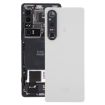 Sony Xperia 1 V Silver Battery Back Cover with Camera Lens Cover - 1