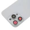 iPhone 16 Pro Silver Glass Battery Back Cover with Camera Lens Cover - 5
