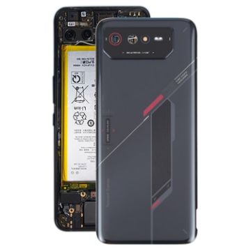 Asus ROG Phone 6 AI2201 Glass Back Cover with NFC/Light Cable Black Red - 1