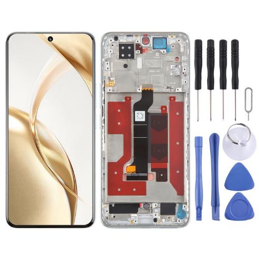 For Honor 200 Green LCD Screen Digitizer Assembly with Frame - 1