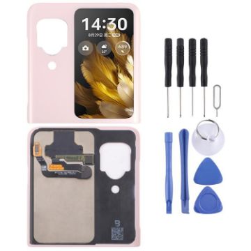 OPPO Find N3 Flip Pink LCD Secondary Screen with Digitizer Assembly - 1