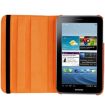 Orange Litchi Texture Leather Case with Holder for Galaxy Tab 3 (8.0) - 2