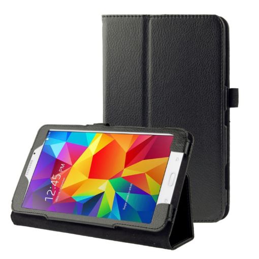 Litchi Texture Flip Leather Case for Galaxy Tab 4 7.0 T230/T231/T235 Black - 1