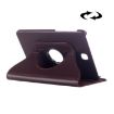 Litchi Texture Leather Case with 360 Rotation for Galaxy Tab S2 8.0 Brown - 1
