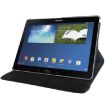 Black Leather Case for Galaxy Note 10.1 (2014) - 360 Rotatable, 2-Angle Holder - 2