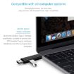 D-188 3 in 1 TF USB Micro USB Type-C Card Reader OTG Adapter White - 8
