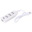 4 Ports USB 2.0 HUB, 30cm Cable, White - Compact and Efficient Connectivity - 2