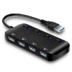 Ultra Speed USB3.0 Hub with 4 Ports & Switch - Fast Data Transfer - 1