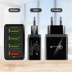 2 in 1 USB to 8 Pin Cable + 30W QC 3.0 Charger Set, EU Plug (Black) - 6