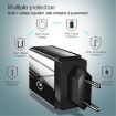 2 in 1 USB to 8 Pin Cable + 30W QC 3.0 Charger Set, EU Plug (Black) - 9