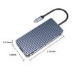 ORICO WB-11P 10-in-1 Type-C Transparent HUB - Versatile USB-C Adapter - 4