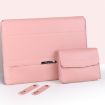 Universal Laptop Holder Bag - 4 in 1 PU Waterproof, 13/14" Dark Blue - 4