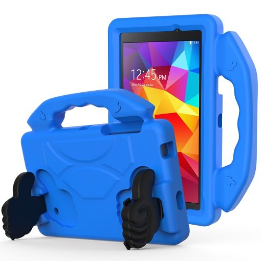 Galaxy Tab 4 7.0 T230/T231 Kids EVA Anti-Fall Cover with Thumb Bracket Blue - 1