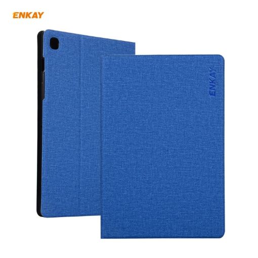 Samsung Galaxy Tab A7 10.4 T500/T505 Case, PU Leather, Dark Blue - 1