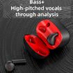 JM12 TWS Bluetooth 5.0 Earphones, Touch Control, Stereo Bass, White - 9