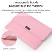 Yellow Litchi Pattern PU Leather Laptop Bag 13-14 inch Waterproof Case - 5