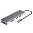 6 in 1 Type C Docking Station: HDMI, USB 3.0, Type C, SD/TF Hub - 1