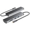 6 in 1 Type C Docking Station: HDMI, USB 3.0, Type C, SD/TF Hub - 4