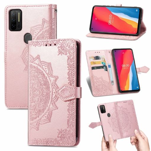 Ulefone Note 11 Plus Rose Gold Mandala Flip Leather Case with Wallet - 1