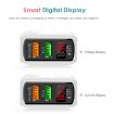 Fast Charger F002C QC3.0 USB + USB 2.0 with LED Display & 8 Pin Cable - 4