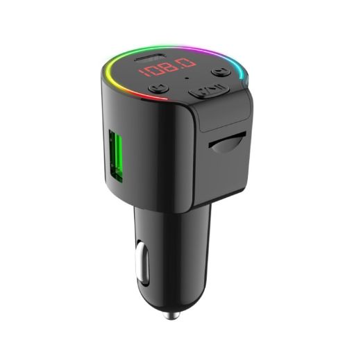 G61 FM Transmitter MP3 Player QC3.0 Type-C Quick Charge Car Kit 5.0 - 1