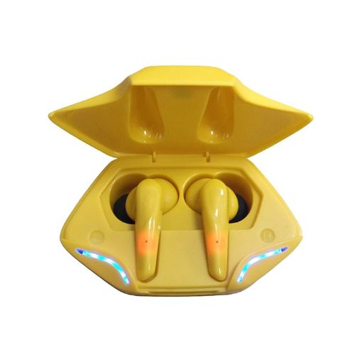 TWS-G11 Bluetooth 5.0 Low Latency Gaming Earphone with LED (Yellow) - 1