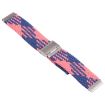 Samsung Galaxy Watch 4/5 20mm Nylon Braided Metal Buckle Band (Z Blue Pink) - 2