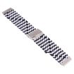 Samsung Galaxy Watch 4/5 20mm Nylon Braided Metal Buckle Band Black White - 2