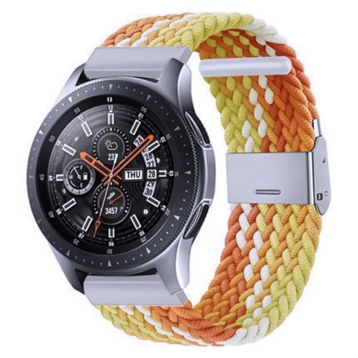 Samsung Galaxy Watch 4/5 20mm Nylon Braided Band - Orange Yellow - 1