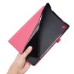 Samsung Galaxy Tab A8 10.5 2021 Rose Red Flip Fabric PU Leather Case - 6