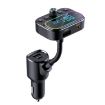 T67 Bluetooth 5.0 Car MP3 Player FM Transmitter Wireless AUX Adapter - 1