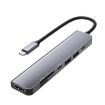 UC902 7-in-1 USB-C Hub: HDMI, SD/TF, 2 USB, Type-C, PD, Aluminum Alloy - 1