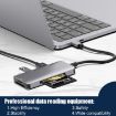 5 in 1 Data Hub Adapter with SD/TF/CF Card & Dual USB3.0 Ports - 6
